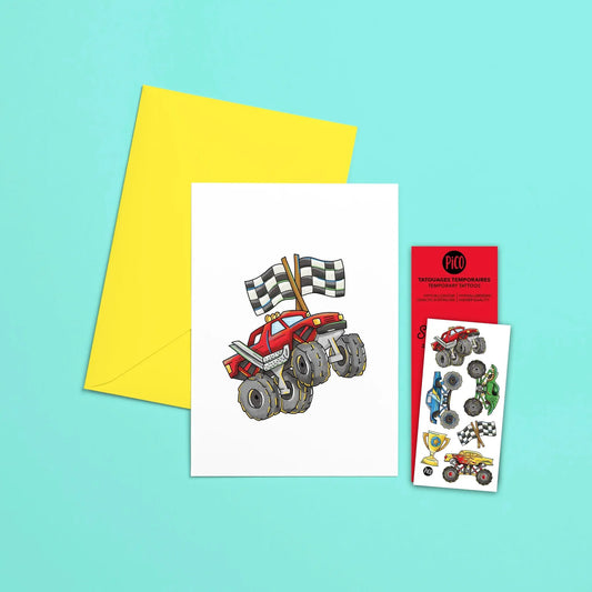 Carte de souhaits - Camion monstre