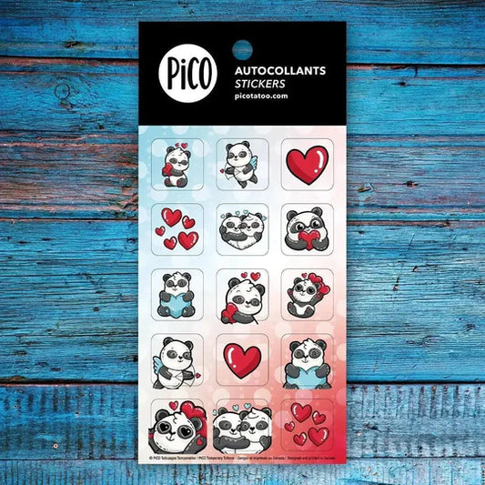Autocollants - Pandamoureux