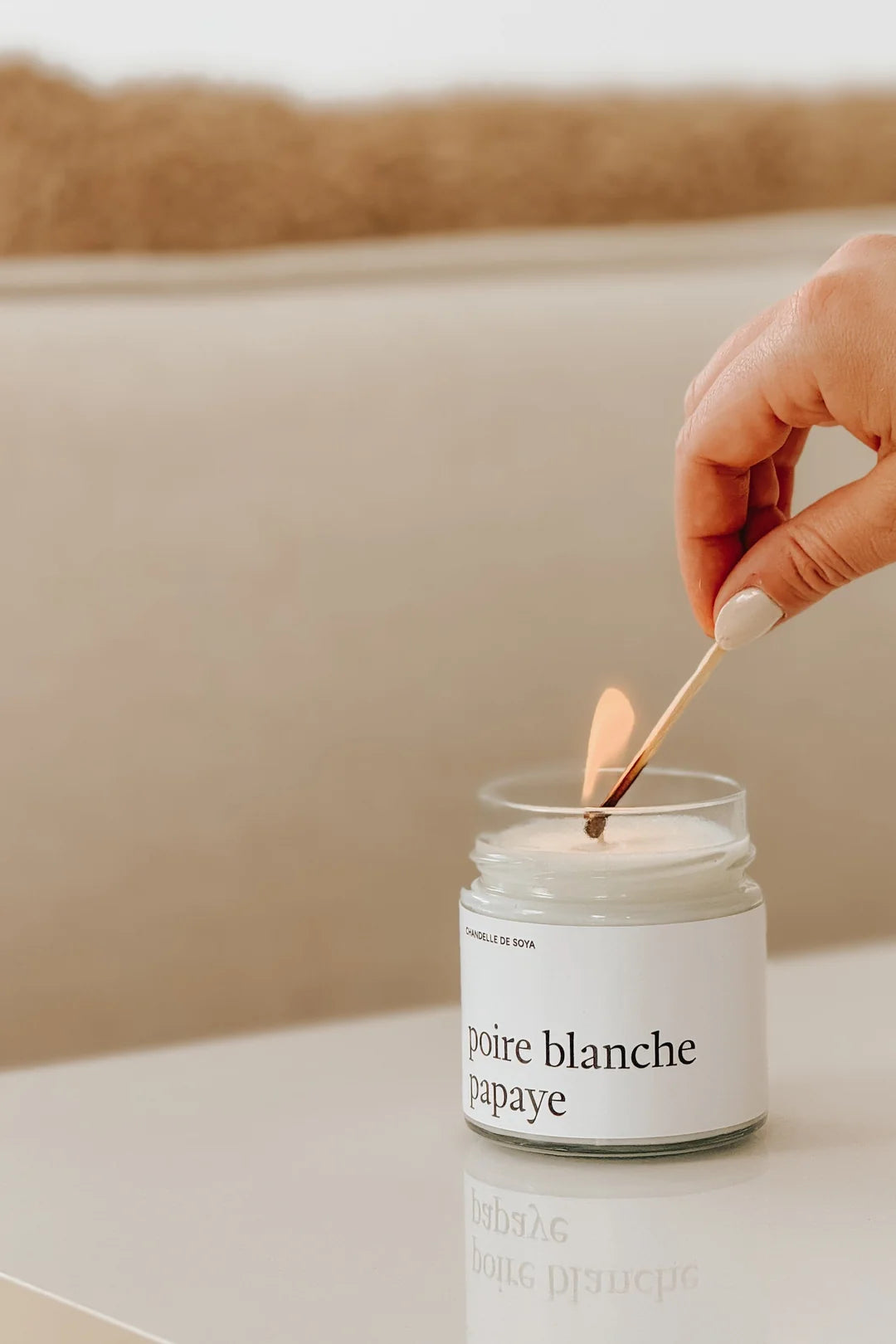 CHANDELLE DE SOYA - Poire blanche papaye
