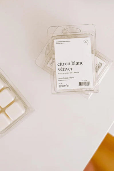 CUBES DE CIRE DE SOYA POUR DIFFUSEUR - Citron blanc vétiver