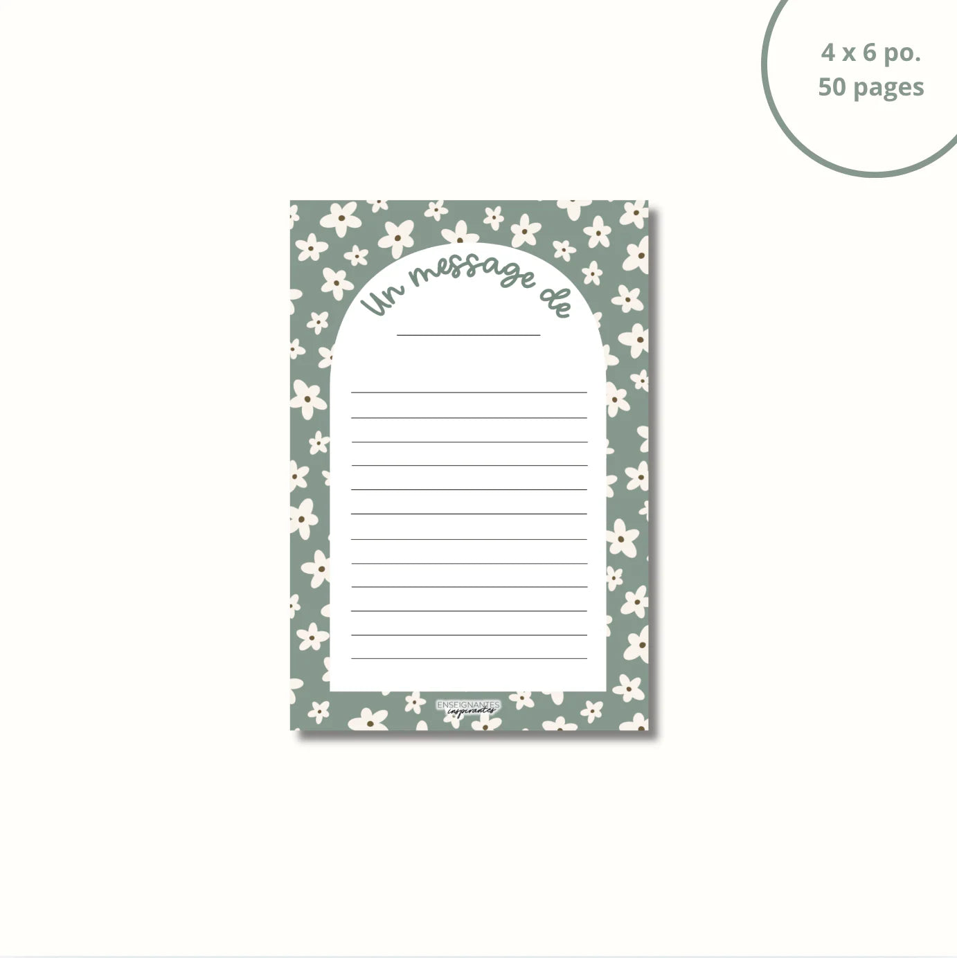 Bloc-note – Un message de - Sauge