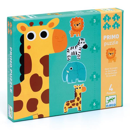 Primo puzzle / Dans la jungle / 3,4,5,6 pcs