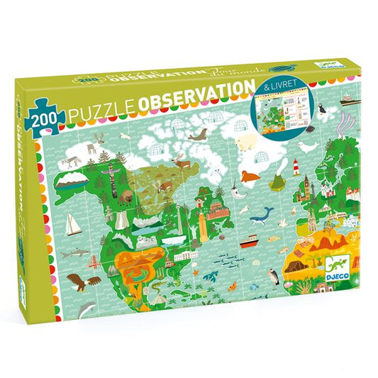 Puzzle observation / Le tour du monde / 200 pcs