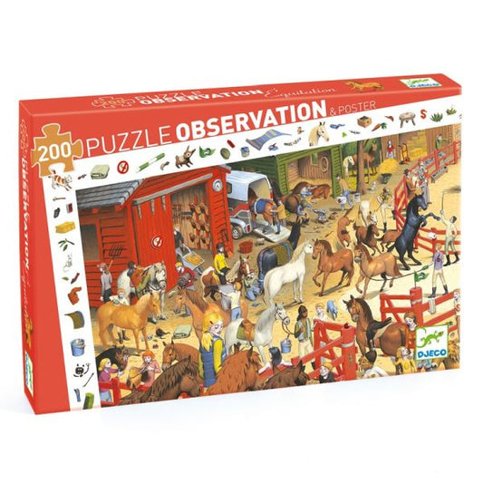 Puzzle observation / Équitation / 200 pcs