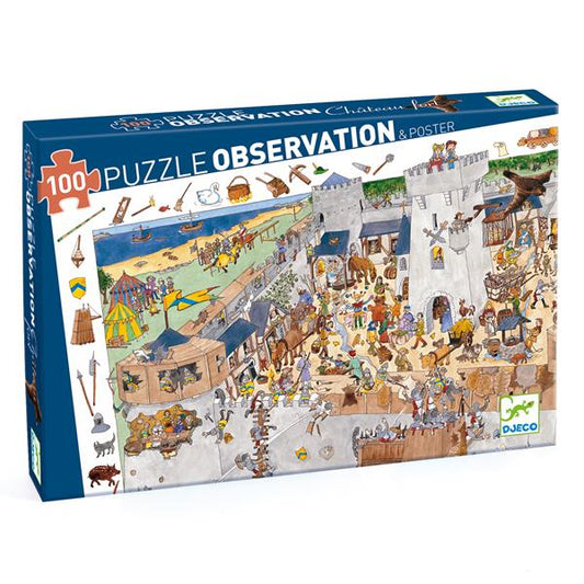 Puzzle observation / Château fort / 100 pcs