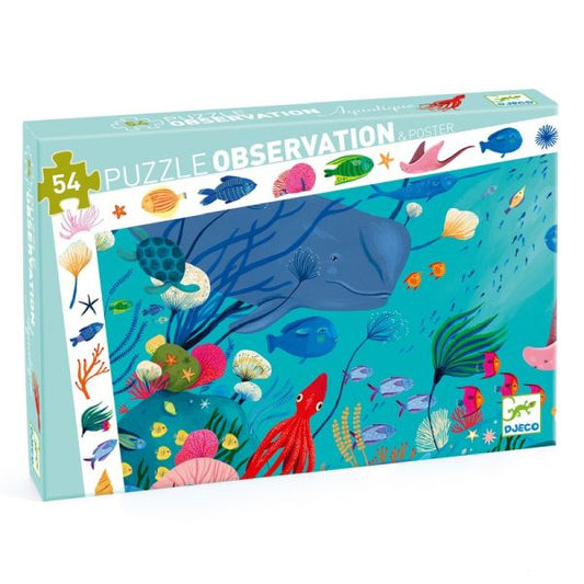 Puzzle observation / Aquatique / 54 pcs - Djeco