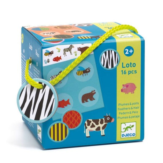 Loto / Plumes et poils (16 pc) - Djeco