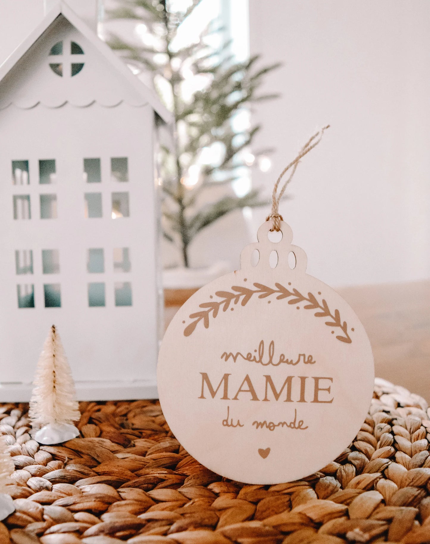 Ornement en bois - Meilleure mamie