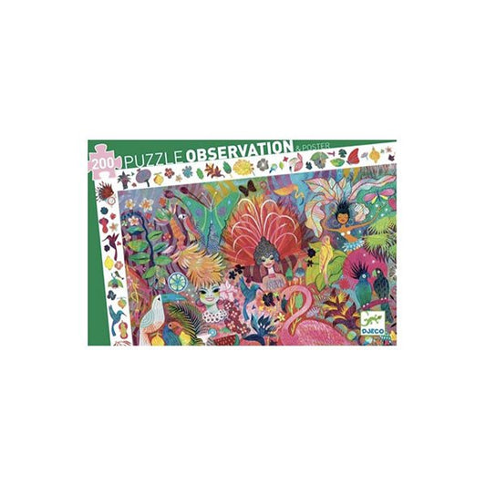 Casse-tête d'observation 200 morceaux - Carnaval de Rio - Djeco