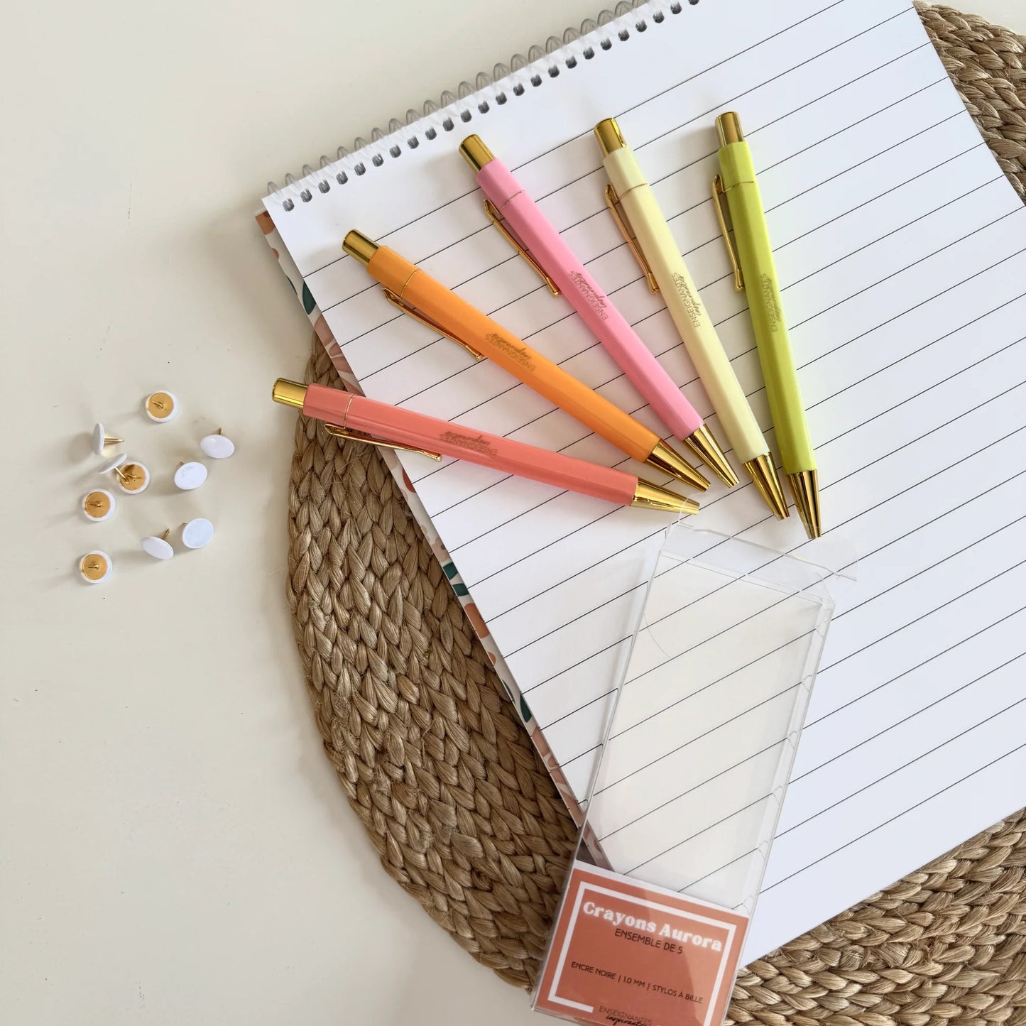 Ensemble de 5 crayons Aurora