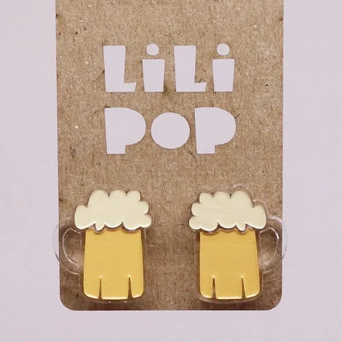 Boucles d'oreilles - Bière
