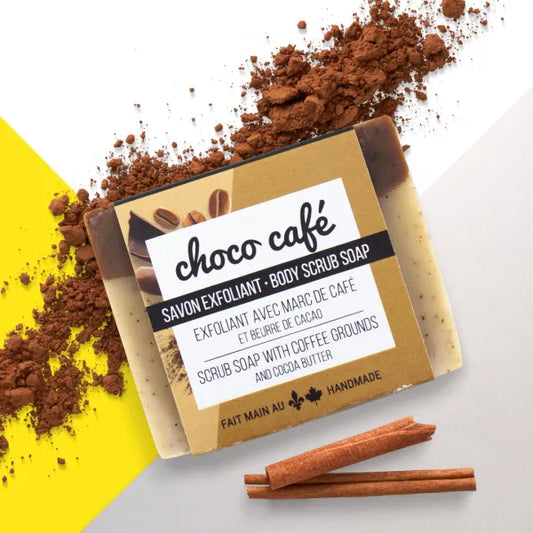 Savon exfoliant pour le corps – Choco-café