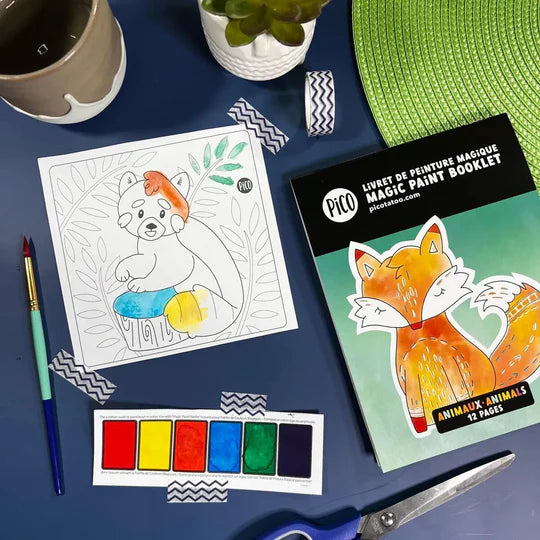 Livret de peinture magique - Animaux