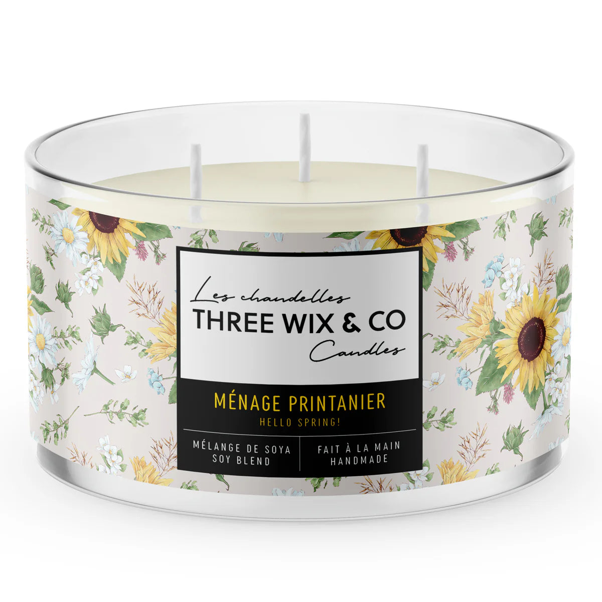 CHANDELLE MÉNAGE PRINTANIER