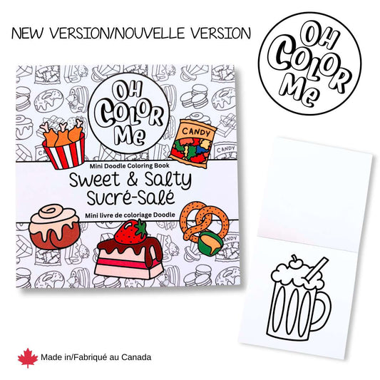Mini livre de coloriage – Sucré et salé