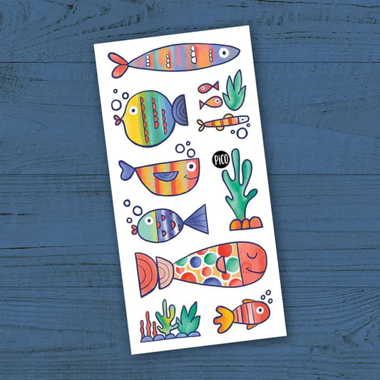 Les poissons multicolores