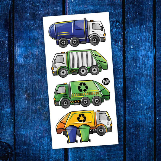 Les camions de recyclage