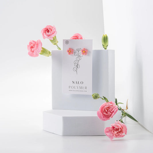 Fleurs tropicales - Boucles d'oreilles