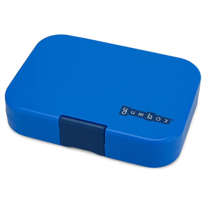 Boîte à bento étanche pour sandwichs - Yumbox Surf Blue avec plateau autos de course