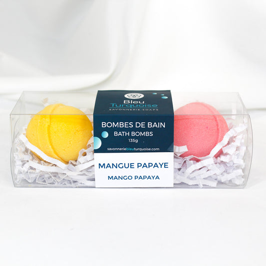 Trio de bombes de bain – Mangue papaye