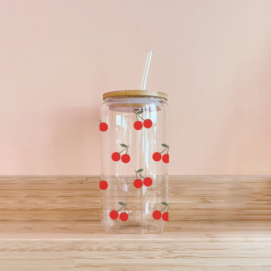 Verre boho - petites cerises