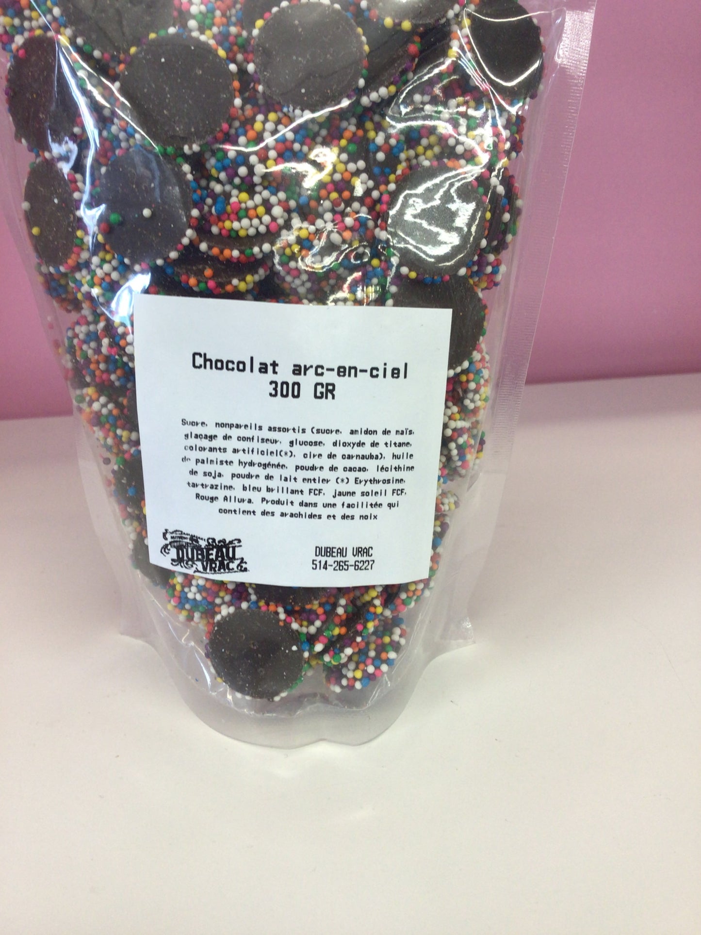 Chocolat en arc-en-ciel