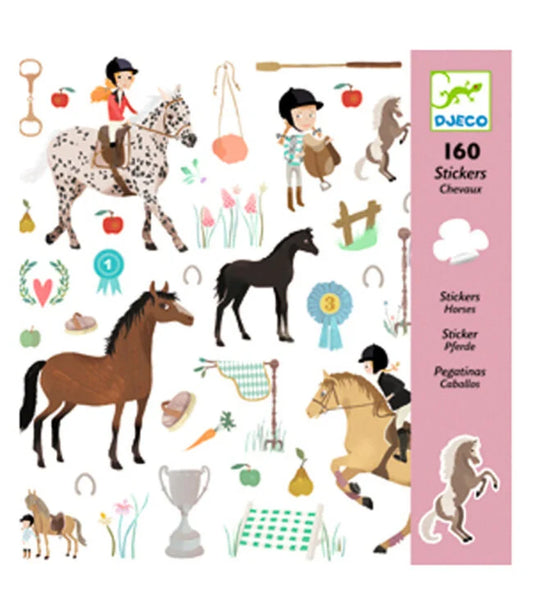 DJECO AUTOCOLLANTS - CHEVAUX