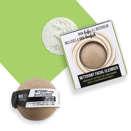 Nettoyant pour le visage en barre (Concombre et menthe)