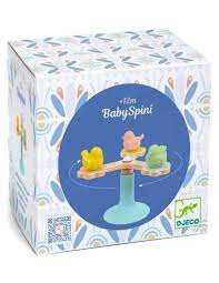 Petite table d'activités tournante en bois sur ventouse Baby Molti Djeco