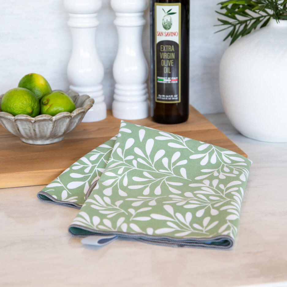 Linge à vaisselle en microfibre – Doux feuillage