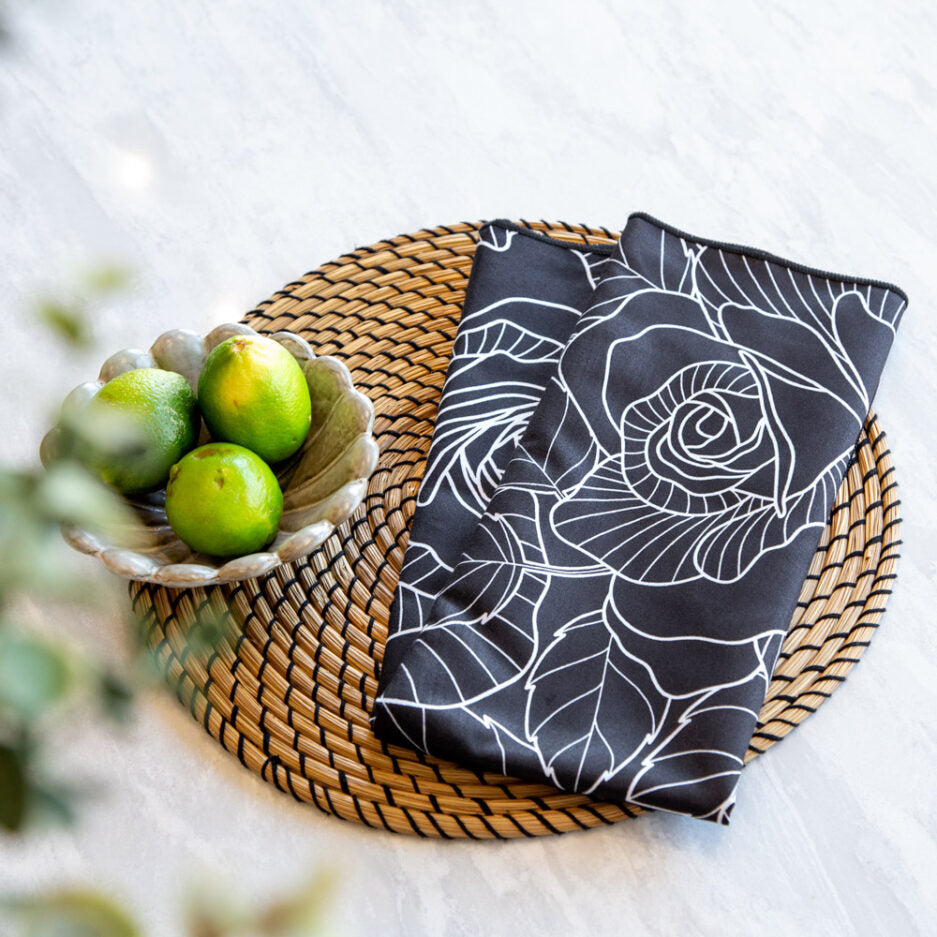 Linge à vaisselle en microfibre – Rose sublime