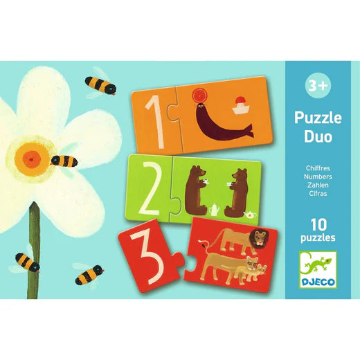 Puzzle Duo - Nombres - Djeco