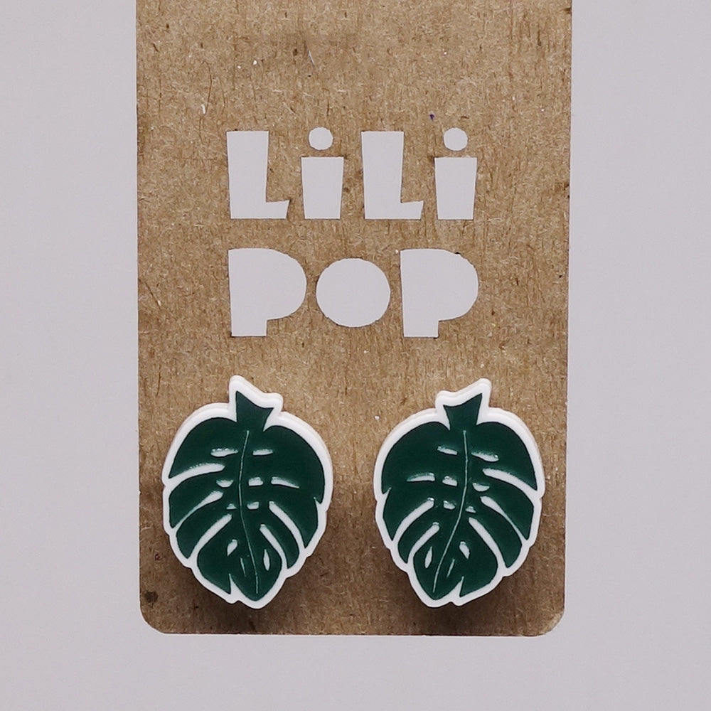 Boucle d'oreilles Monstera