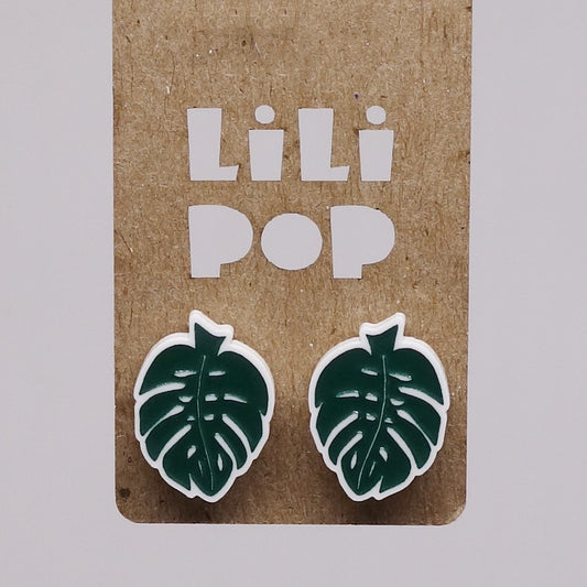 Boucle d'oreilles Monstera