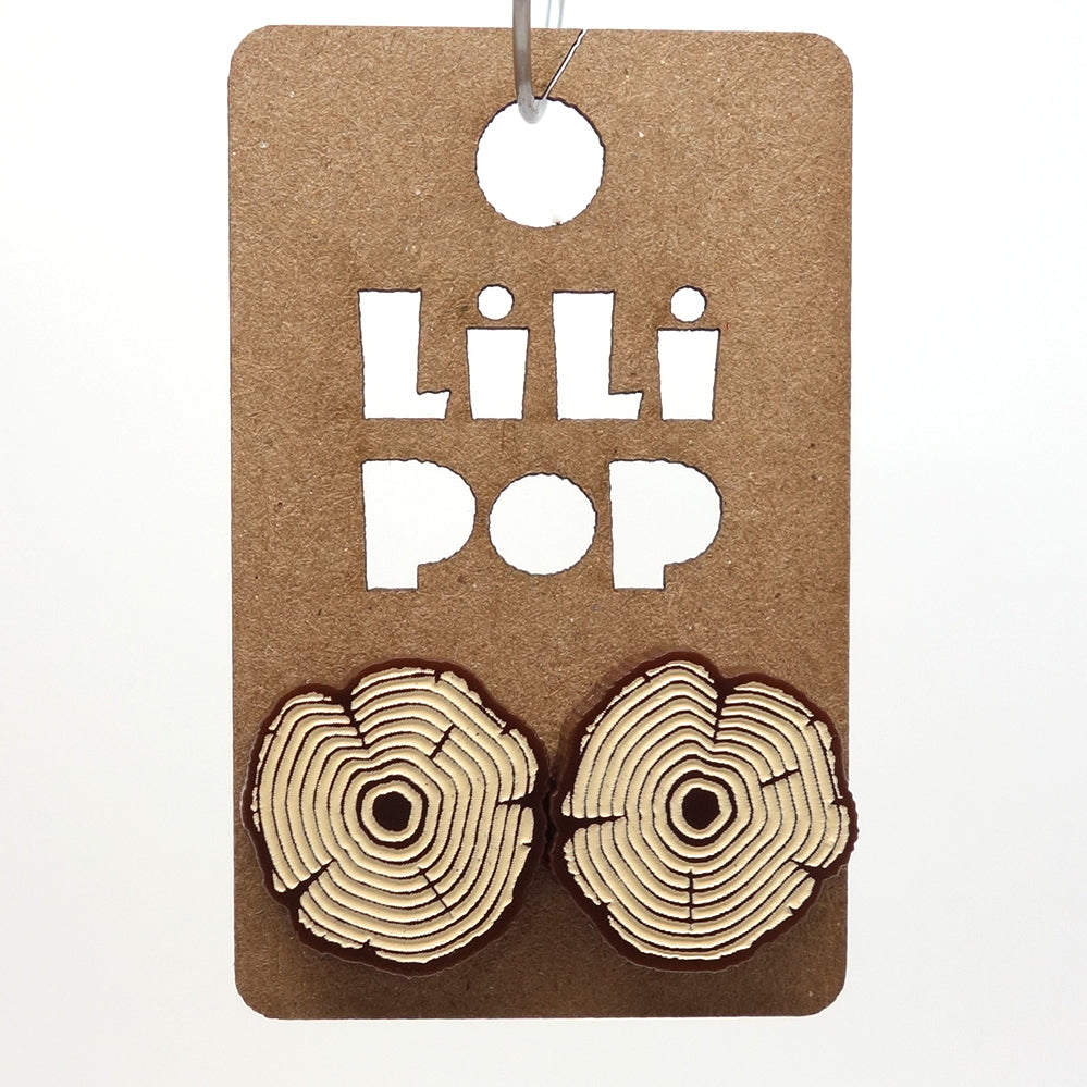 Boucle d'oreilles rondin