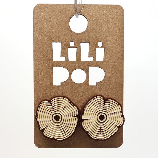 Boucle d'oreilles rondin