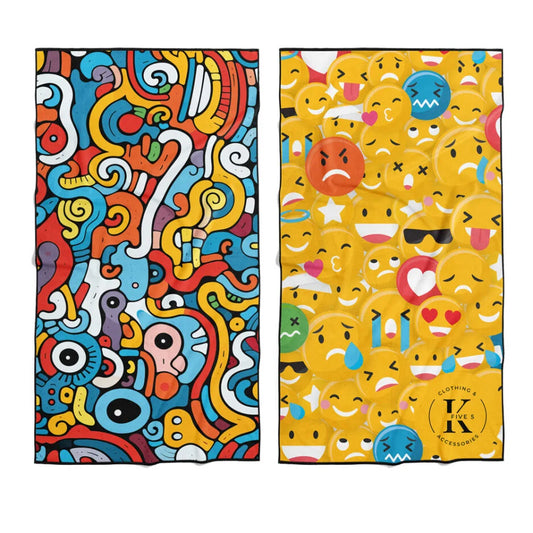 Serviette en microfibre Emoji coloré