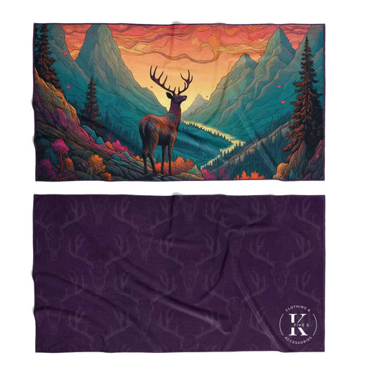 Serviette en microfibre – Chevreuil coloré