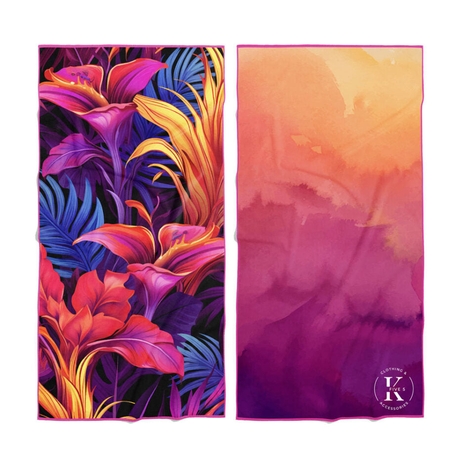 Serviette en microfibre – Flamme tropicale