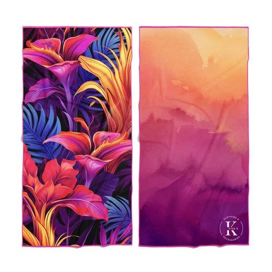 Serviette en microfibre – Flamme tropicale
