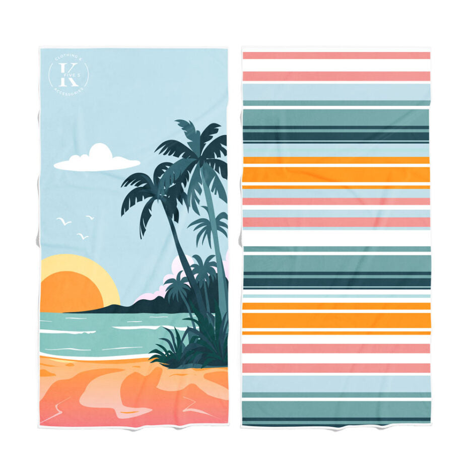 Serviette en microfibre – Soleil couchant